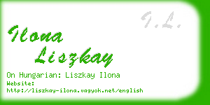 ilona liszkay business card